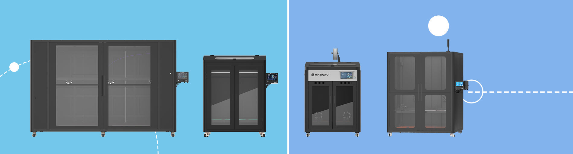 Tronxy Veho 600A 密閉チャンバー搭載600x600x600mm TRONXY VEHO 600A Full Enclosure 3D Printer 600*600*600mm Large