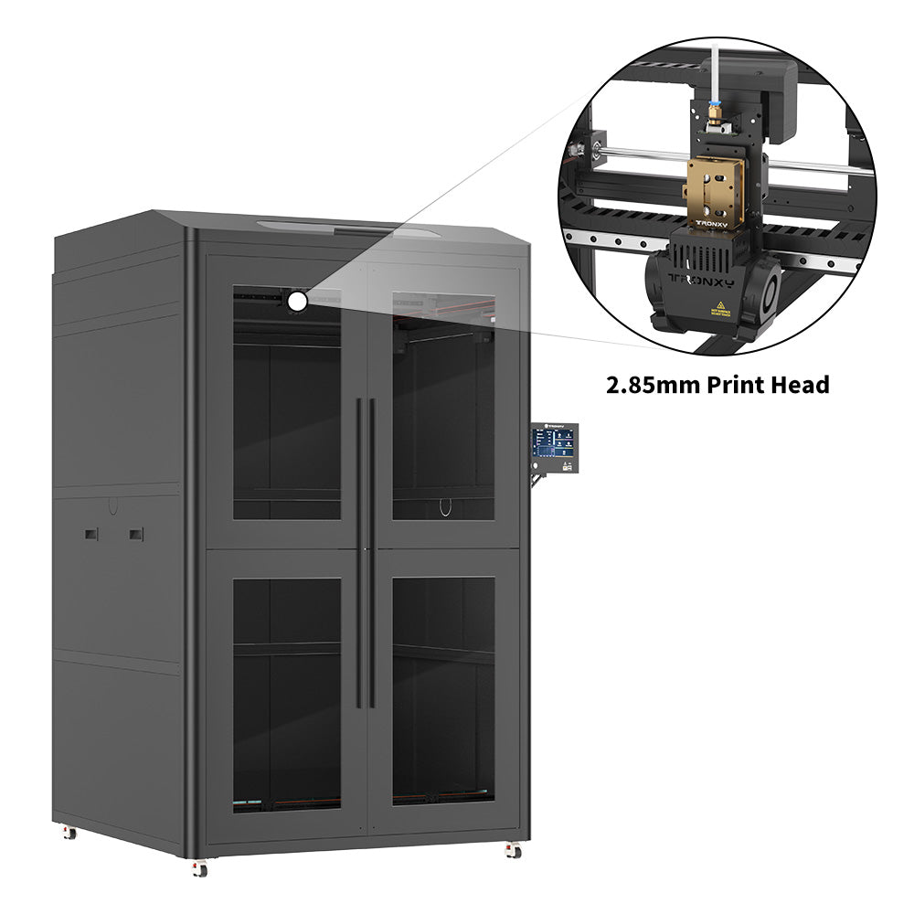 VEHO 1000-16A Fully Enclosed High Speed 3D Printer 1000×1000×1600mm Large Print Size With Klipper Firmware Direct Drive Extrusion