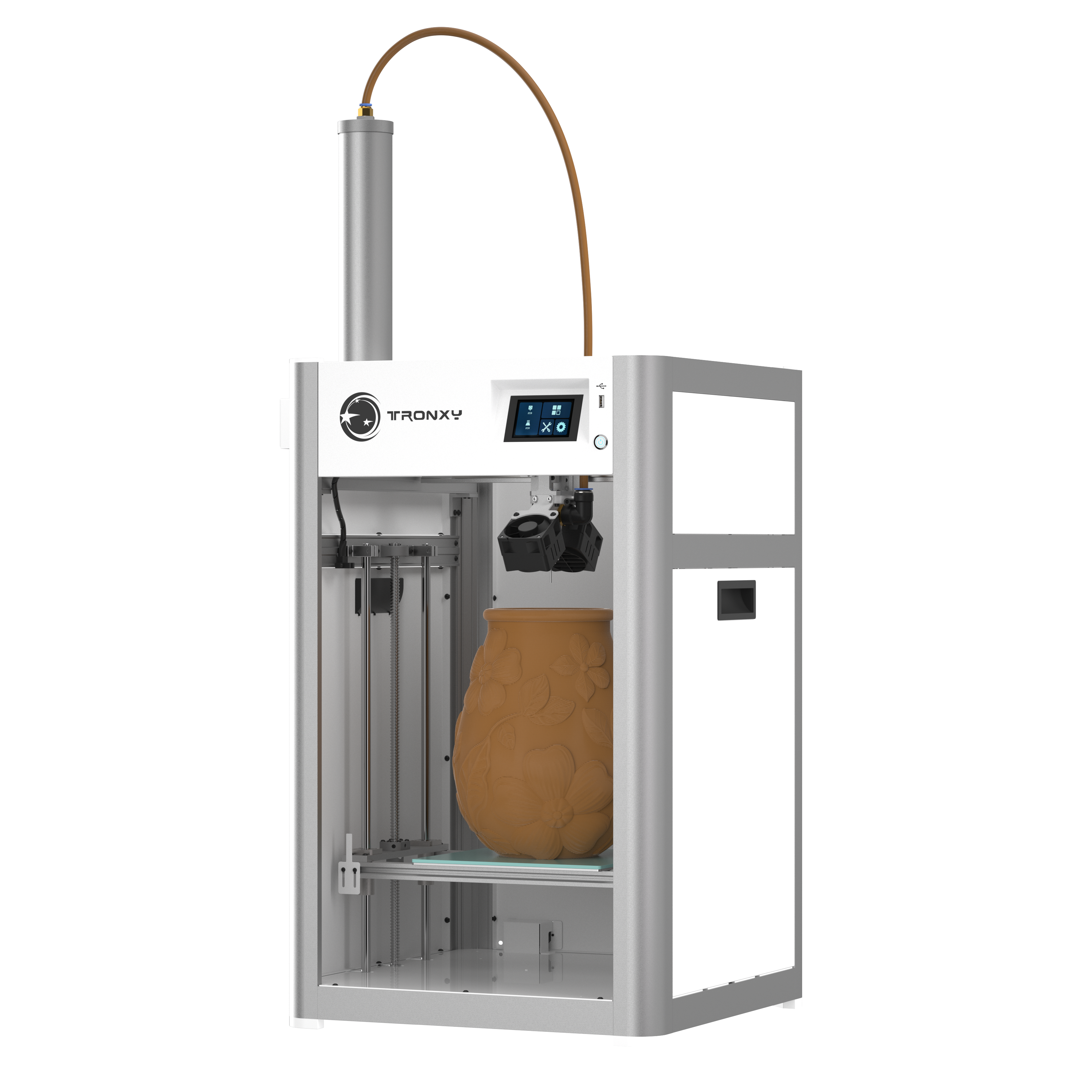 Tronxy Moore X2540 Ceramic & Clay 3d printer with Aluminum Barrel Feeding system electric putter 255mm*255mm*400mm