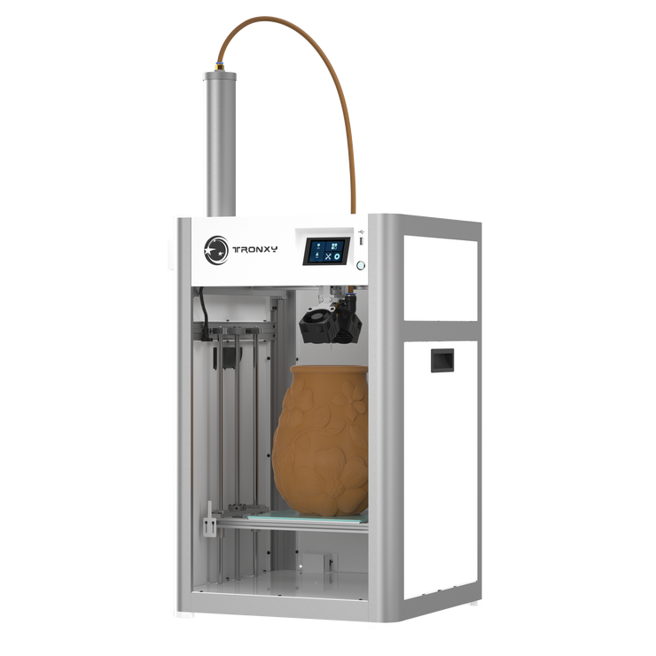 Tronxy Moore X2540 Ceramic & Clay 3d printer with Aluminum Barrel Feeding system electric putter 255mm*255mm*400mm