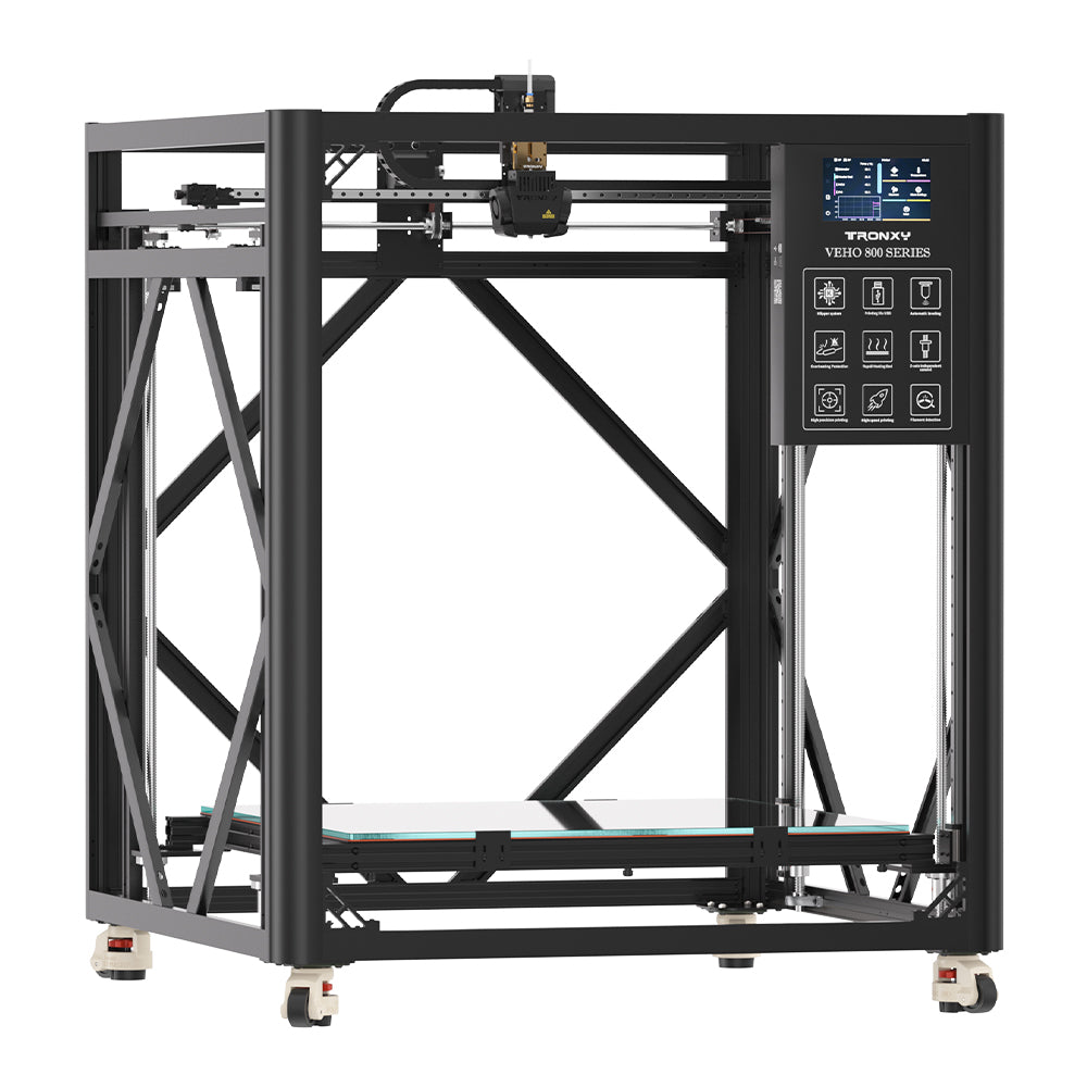 TRONXY VEHO 800 Pro 3D Printer, 2.85mm High Temp Extruder For Industrial Printing,800x800x800mm Large Format