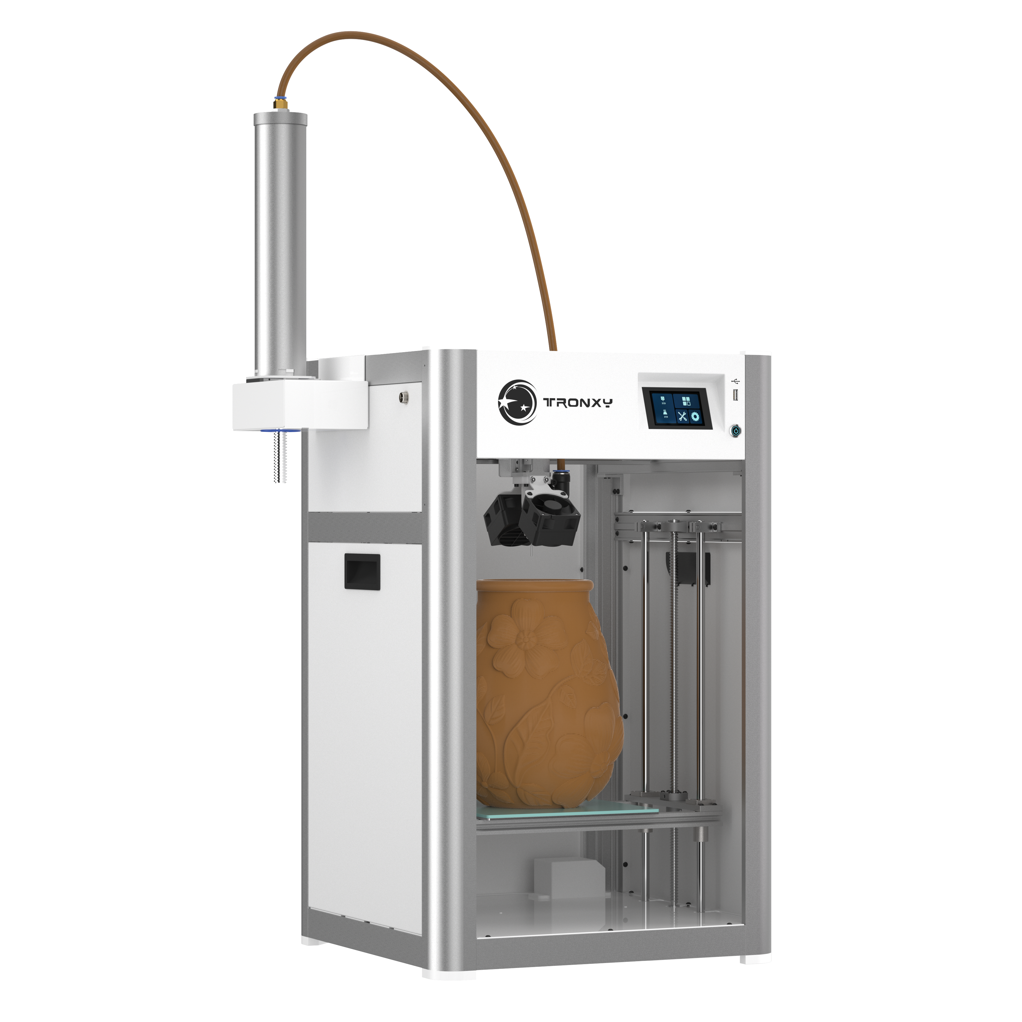 Tronxy Moore X2540 Ceramic & Clay 3d printer with Aluminum Barrel Feeding system electric putter 255mm*255mm*400mm