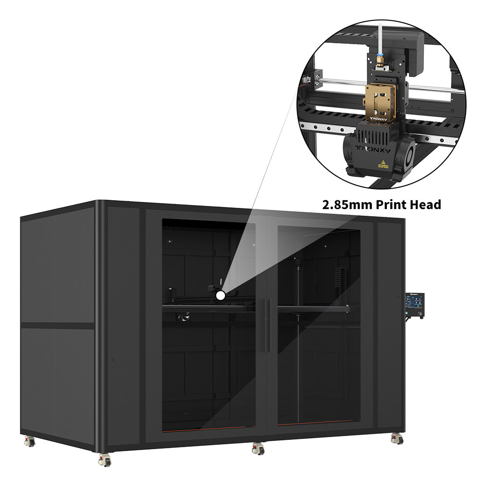 VEHO 2010-10A Full Enclosure 3D Printer 2000*1000*1000mm Huge Print Size With Klipper Firmware Direct Drive Extrusion