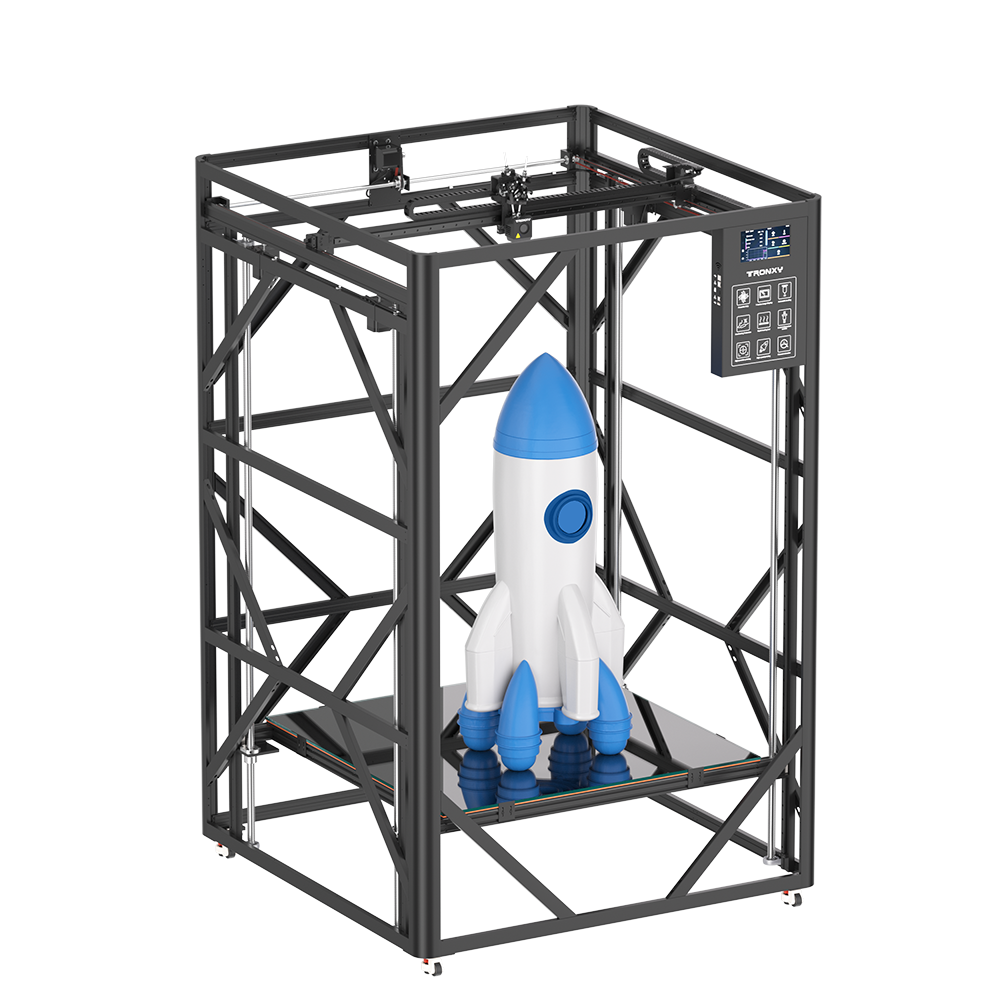 VEHO-1000-16-PRO-2E Multicolor 2-In-1-Out Dual Extruder High Speed Printing With Klipper Firmware Direct Drive 3D Printer Large 3D printer 1000*1000*1600mm