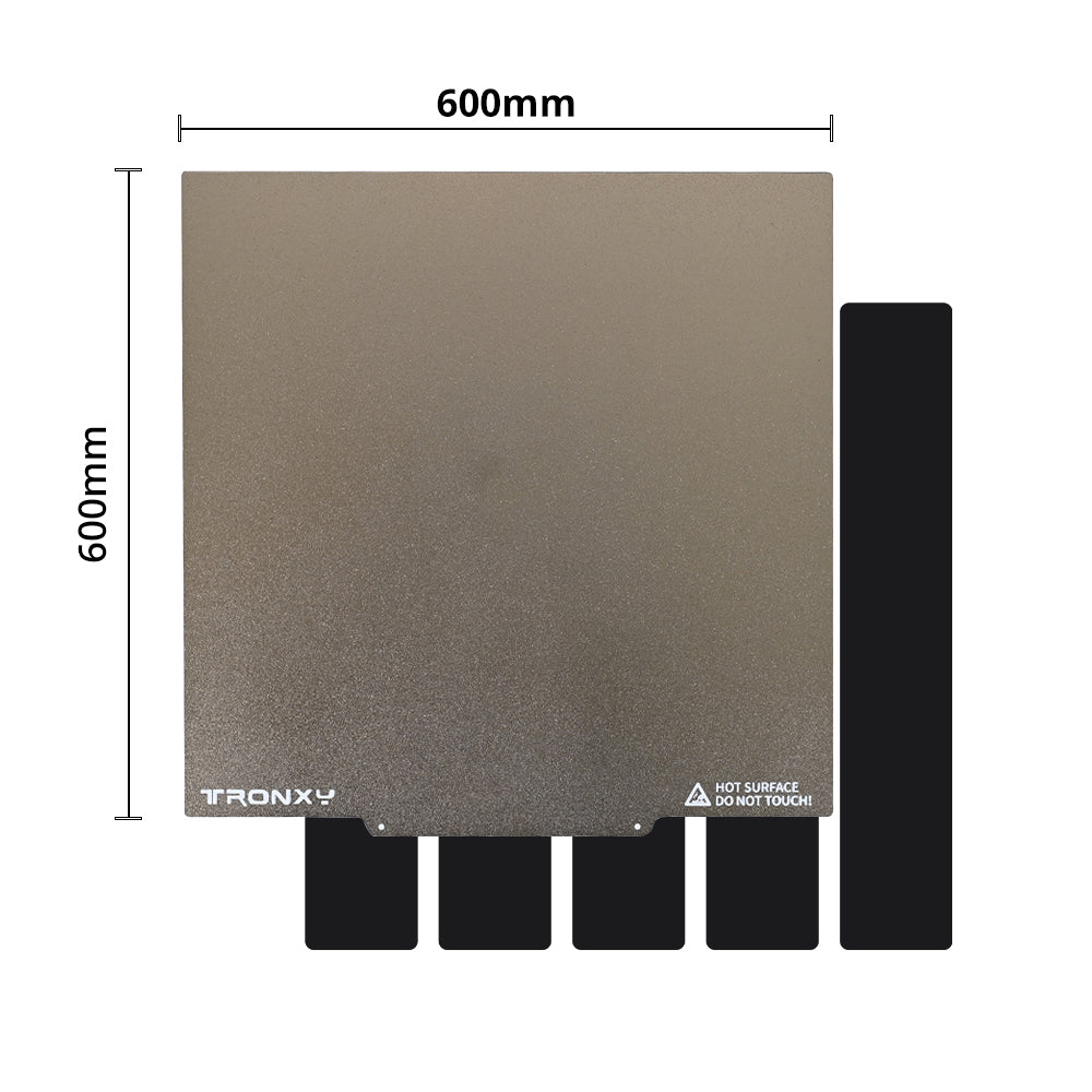 PEI500 Magnetic Sticker Removal Spring Steel PEI Double Sided Textured Sheet Build Plate 500mm*500mm