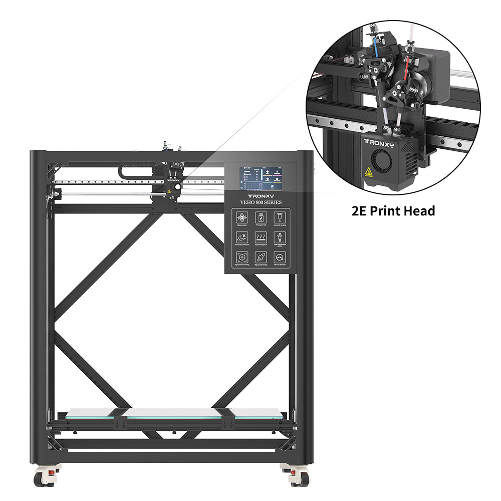 New Upgrade VEHO 800 PRO With Klipper Firmware Direct Drive 3D Printer Large 3D printer 800*800*800mm