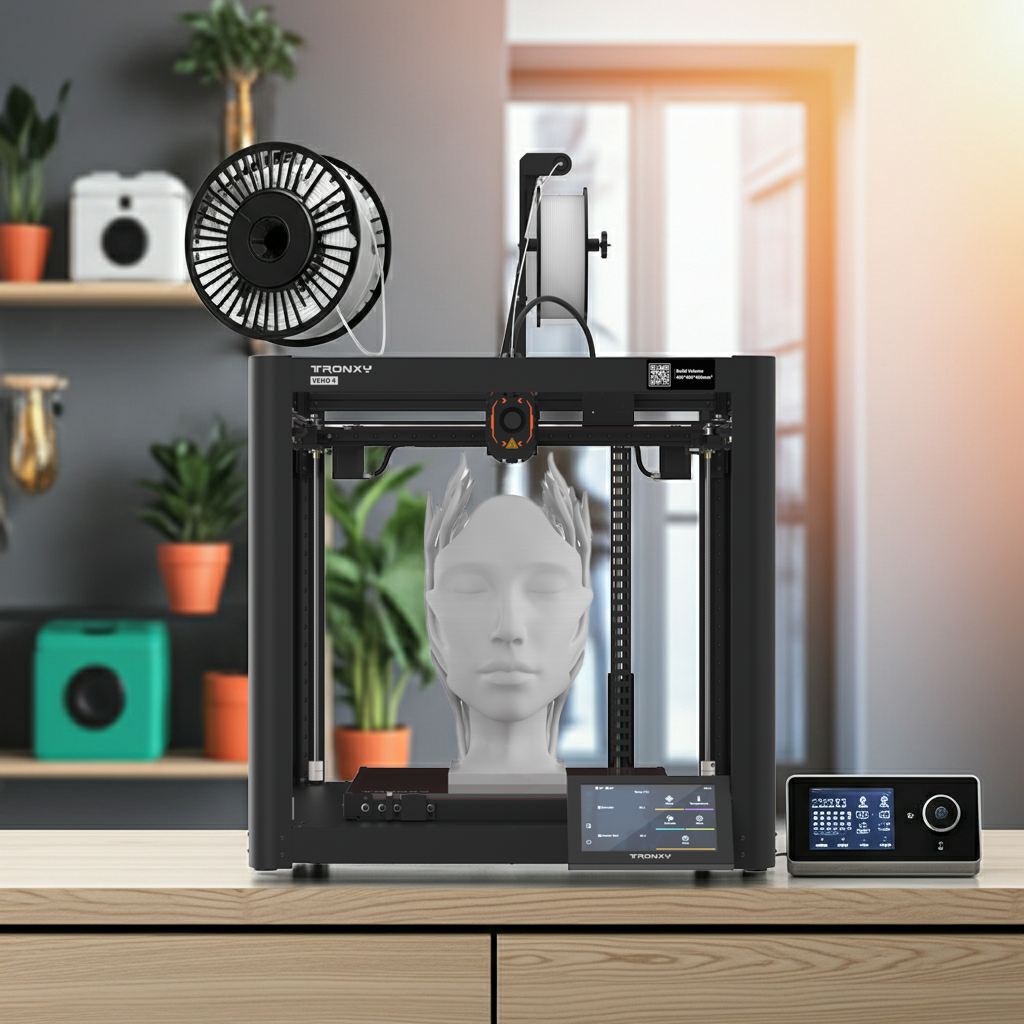 TRONXY VEHO 4 High Speed 700mm/s  With Klipper System 3D Printer Print Size 400*400*400mm