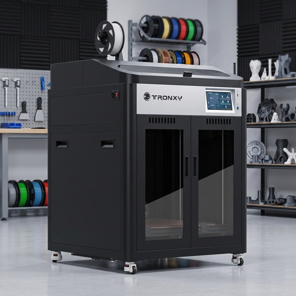 TRONXY VEHO 500A Fully Enclosed CoreXY 3D Printer 500x500x500mm,600mm/s Klipper High Speed