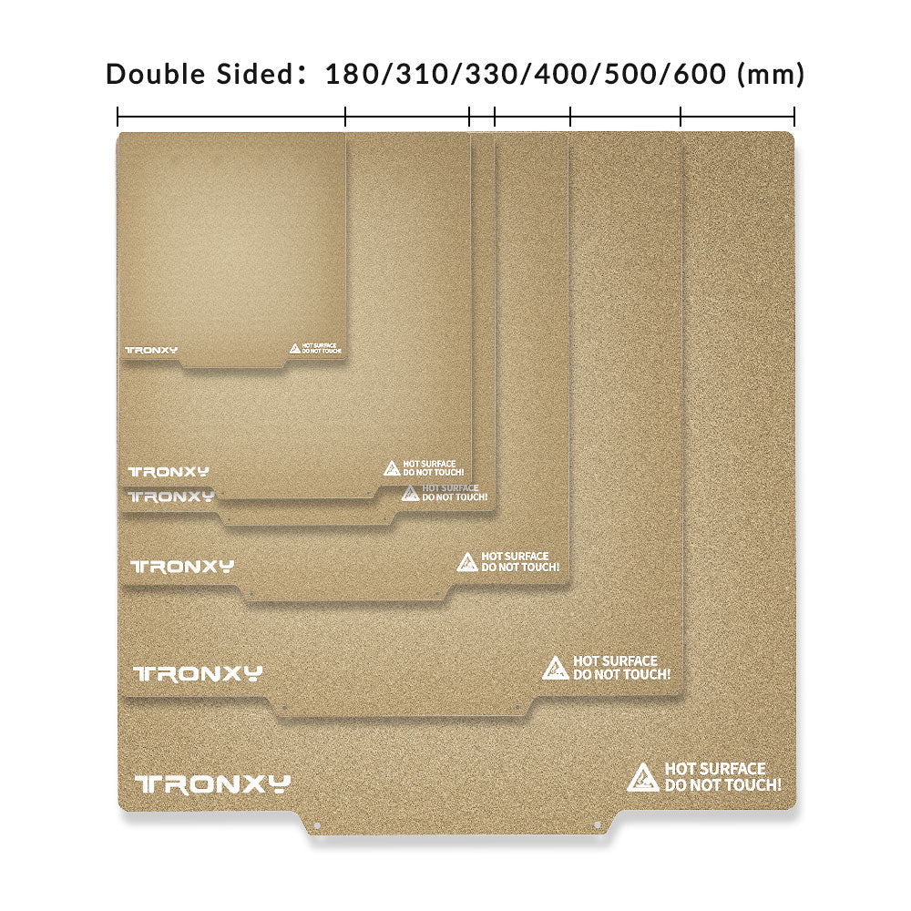Tronxy PEI Double Sided Textured PEI Sheet Sheet Build Plate Magnetic Base Hot Bed Sticker