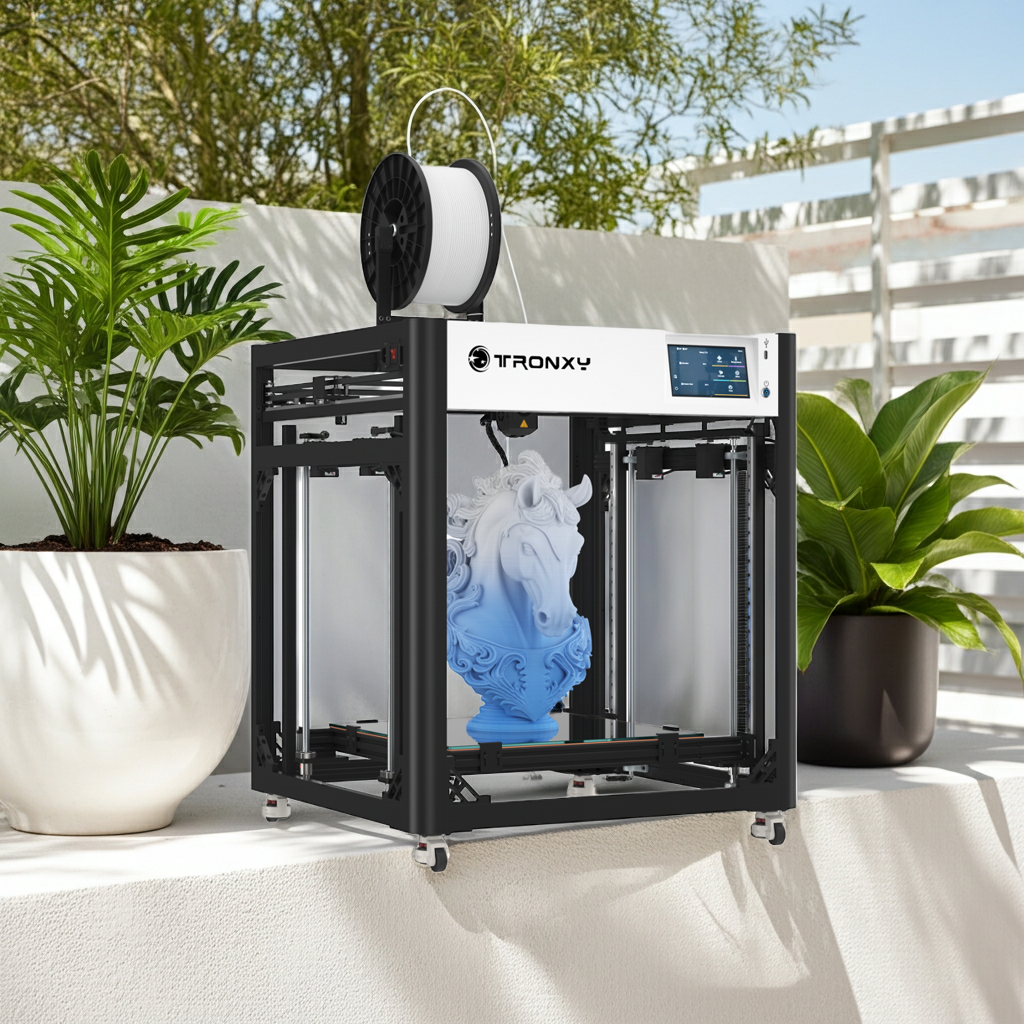 TRONXY VEHO 600 PRO V3 Klipper CoreXY 3D Printer - 600x600x600mm Large Format with Linear Rails & Direct Drive