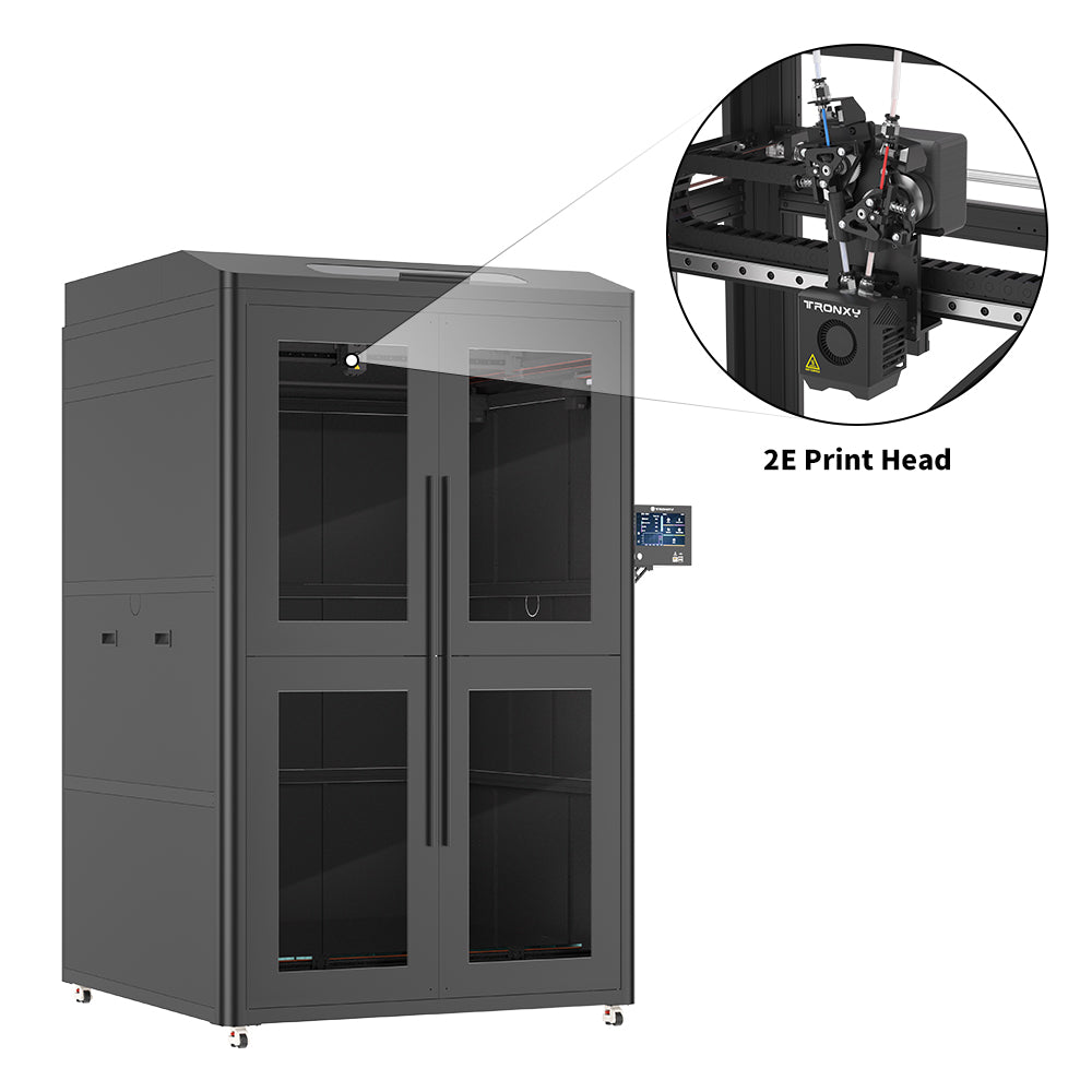 VEHO 1000-16A Full Enclosure High Speed 3D Printer 1000*1000*1600mm Large Print Size With Klipper Firmware Direct Drive Extrusion
