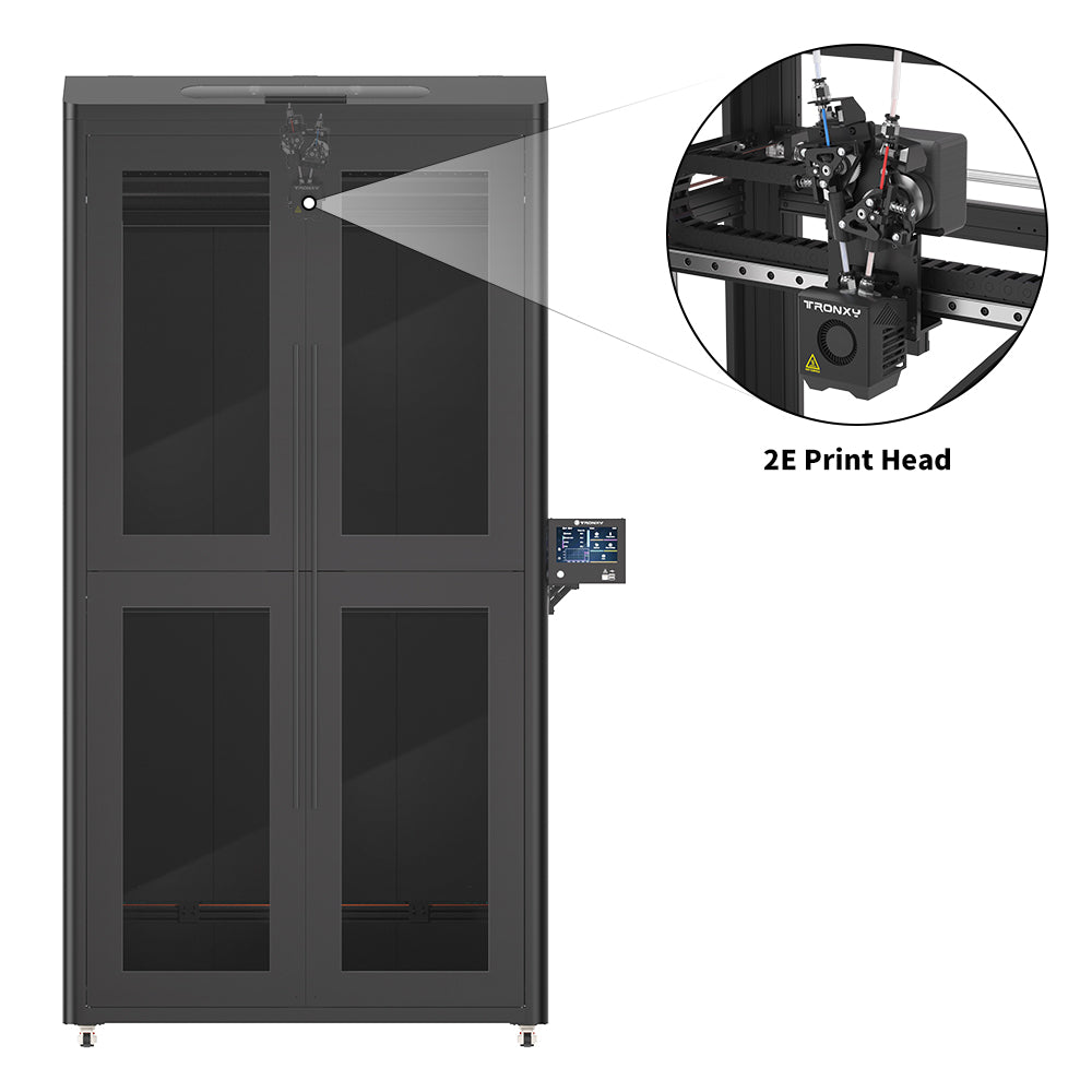 VEHO 1000-20A Full Enclosure High Speed 3D Printer 1000*1000*2000mm Large Print Size With Klipper Firmware Direct Drive Extrusion