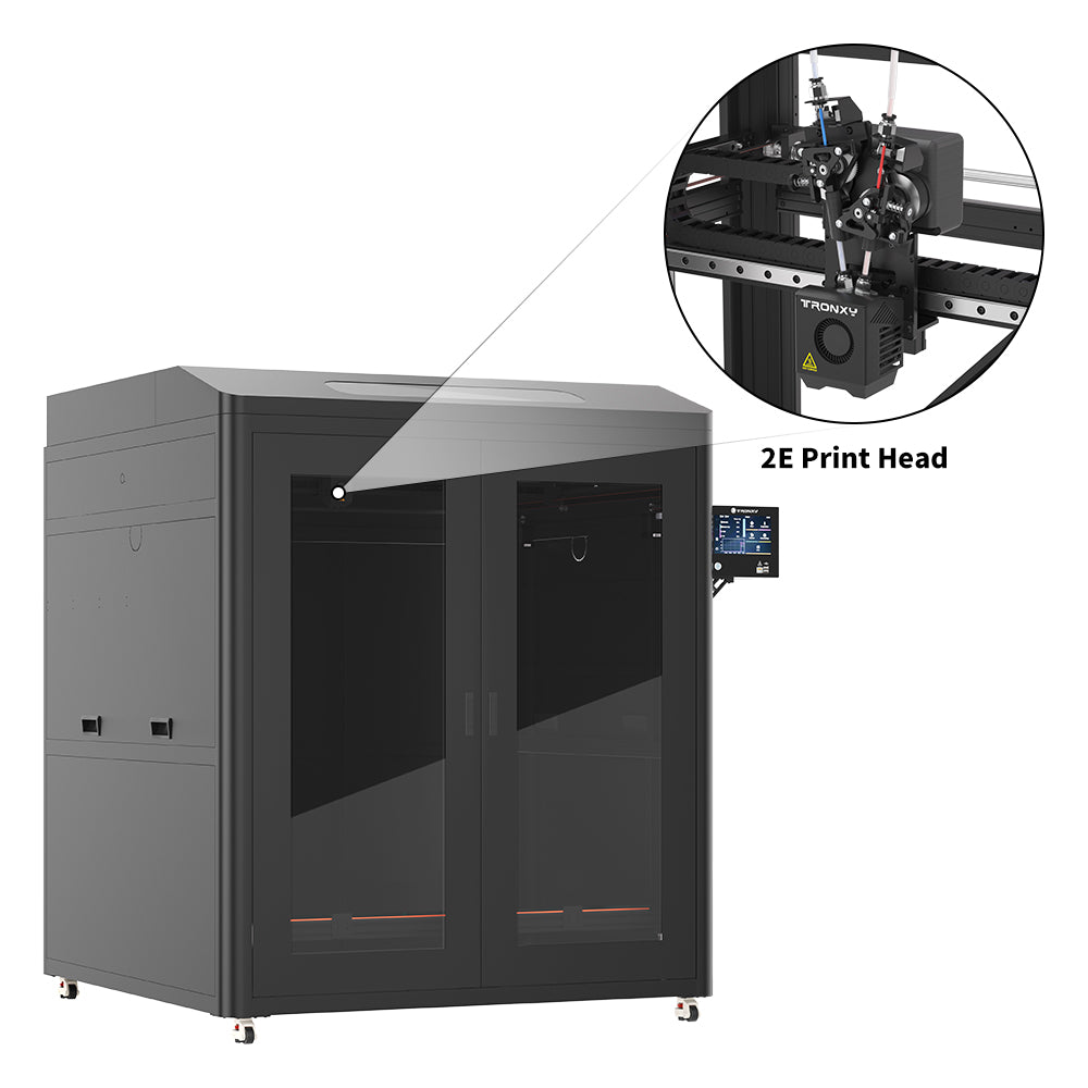 VEHO 1000A Full Enclosure High Speed 3D Printer 1000*1000*1000mm Large Print Size With Klipper Firmware Direct Drive Extrusion