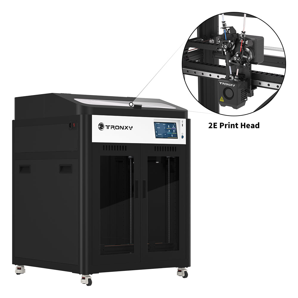 TRONXY VEHO 600A Full Enclosure 3D Printer 600*600*600mm Large Print Size With Klipper Firmware Direct Drive Extrusion