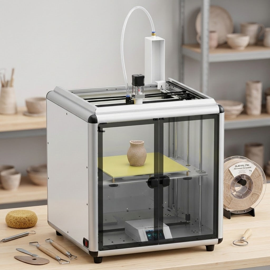 Tronxy Moore 3 PRO Large Enclosure Clay 3D Printer 330mm*330mm*380mm with Feeding system electric putter