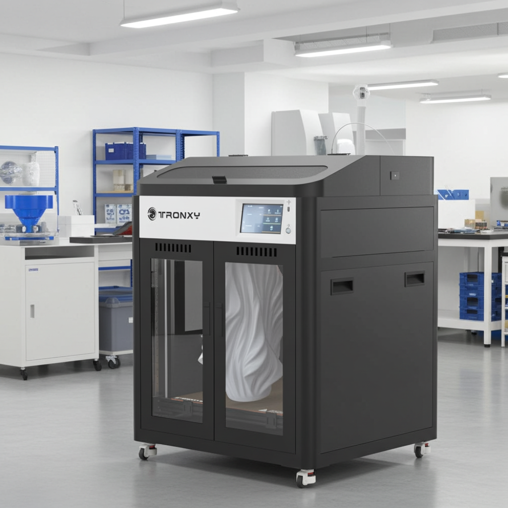 TRONXY VEHO 600A Fully Enclosed 3D Printer 600x600x600mm Large Format High Speed Klipper  Direct Drive Extruder