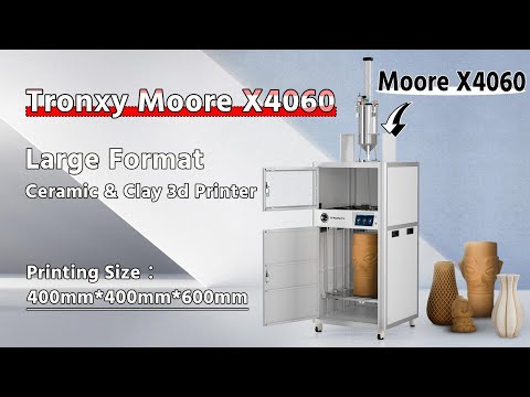 Tronxy Moore X4060 Large Format Ceramic & Clay 3d printer 400mm*400mm*600mm