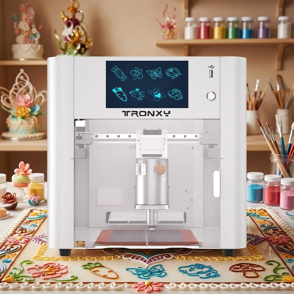 TRONXY T2 Fully Enclosed Sugar Painting  Machine Print Size 185×185mm For DIY Sugar Art Maker