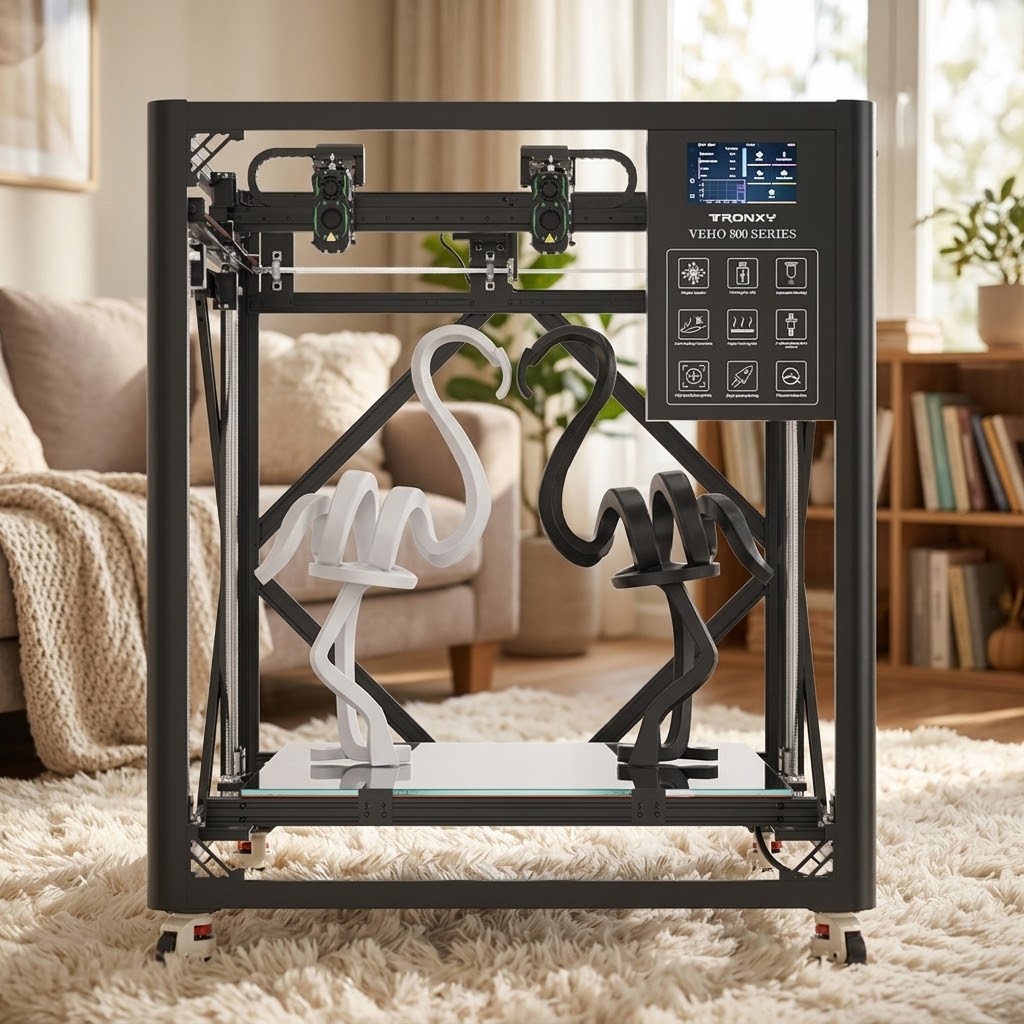 TRONXY GEMINI 800 Independent Dual Extruder&Multicolor Large IDEX 3D Printer 800×800×800mm
