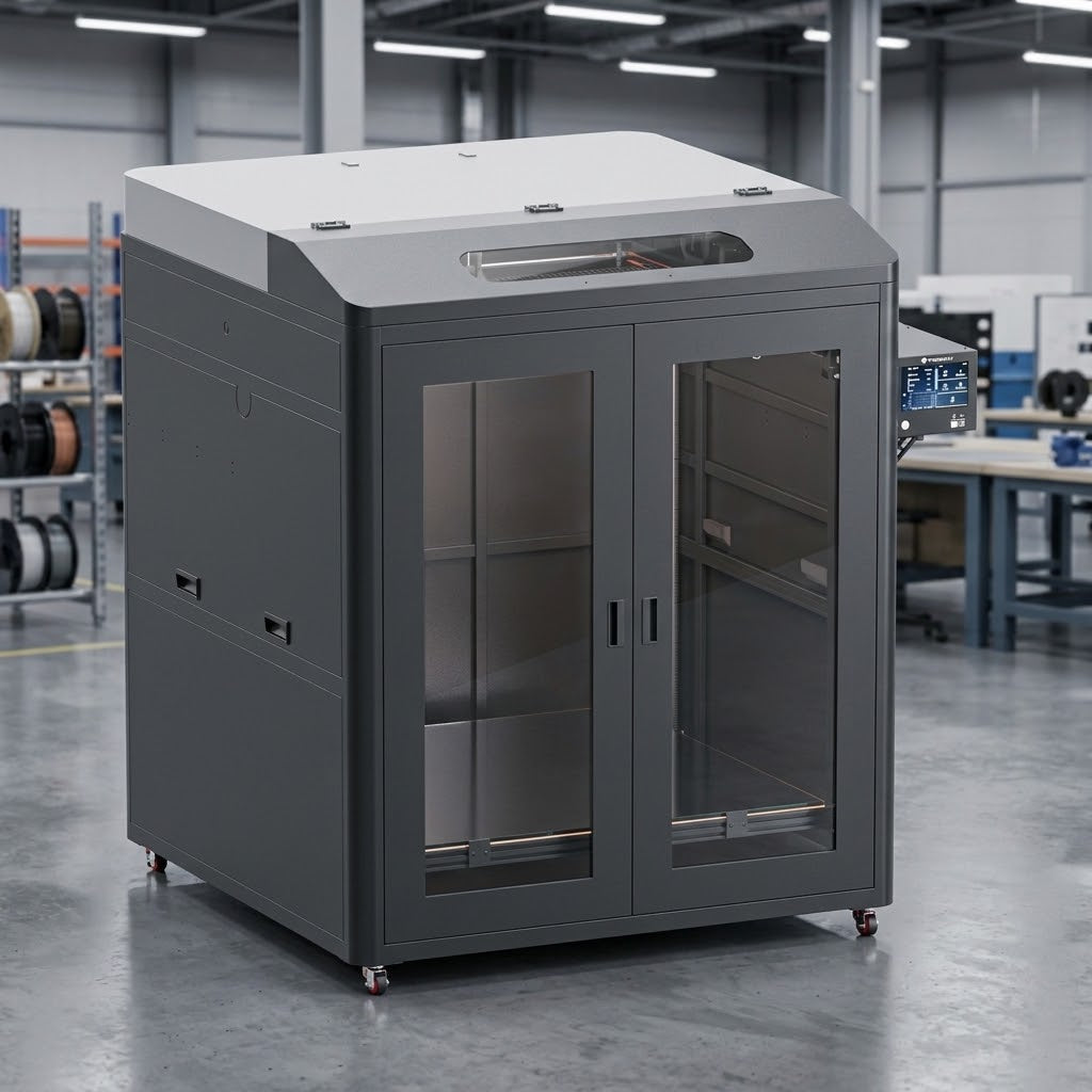 VEHO 1000A Fully Enclosed High Speed 3D Printer 1000×1000×1000mm Large Print Size With Klipper Firmware Direct Drive Extrusion