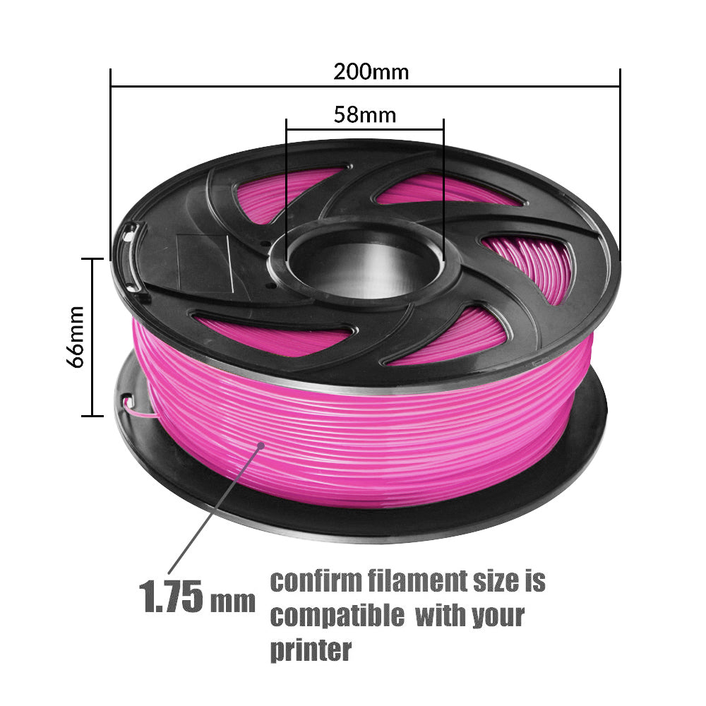 Tronxy Neues 1,75 mm rosa PLA-Filament