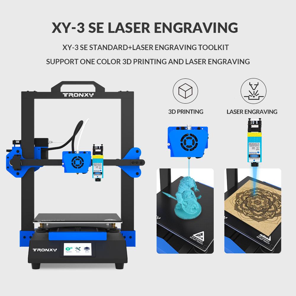Tronxy XY-3 SE LD Laser 3D Printer Single Head 3D Printing + Laser Engraver  255*255*260mm - Tronxy 3D Printers Official Store