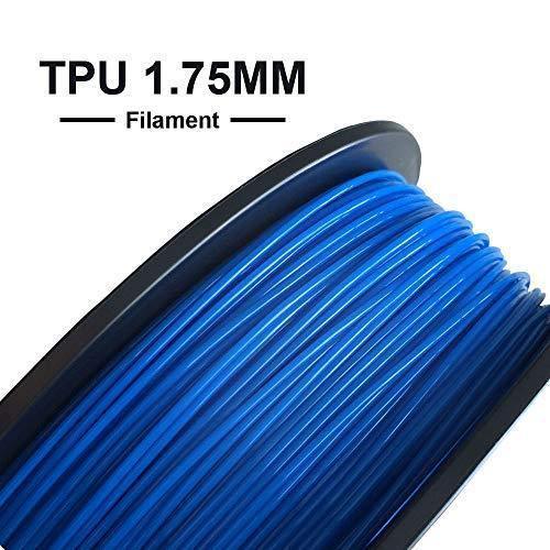 3D Flexible Blue TPU Filament 1.75 mm, 2.2 LBS (1KG) – Tronxy 3D Printers  Official Store