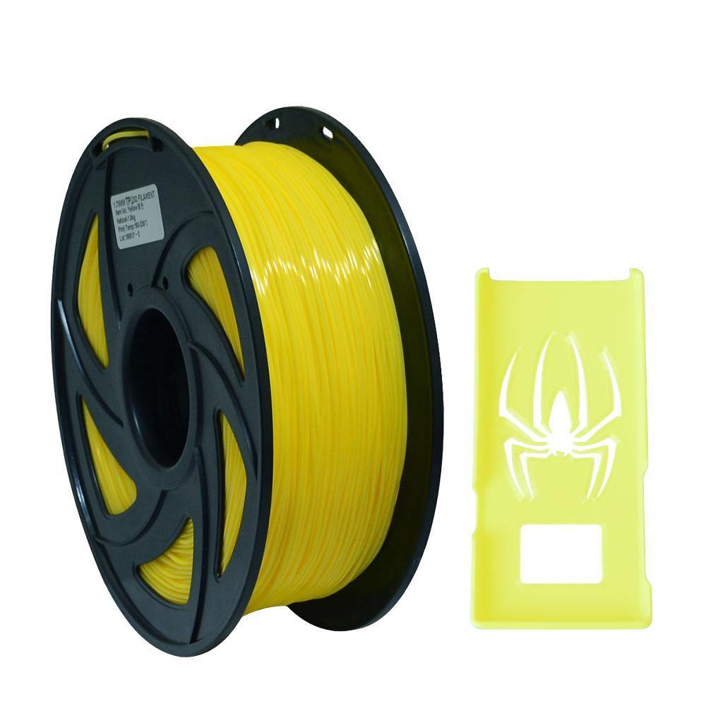 3D Flexible Yellow TPU Filament 1.75 mm, 2.2 LBS (1KG) - Tronxy 3D Printers Official Store