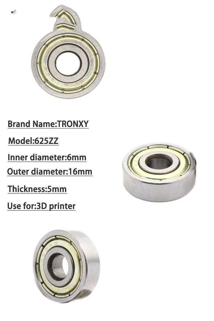 3D Printer Parts Ball Bearings 625ZZ 6*16mm Thickness 5mm - Tronxy 3D Printers Official Store