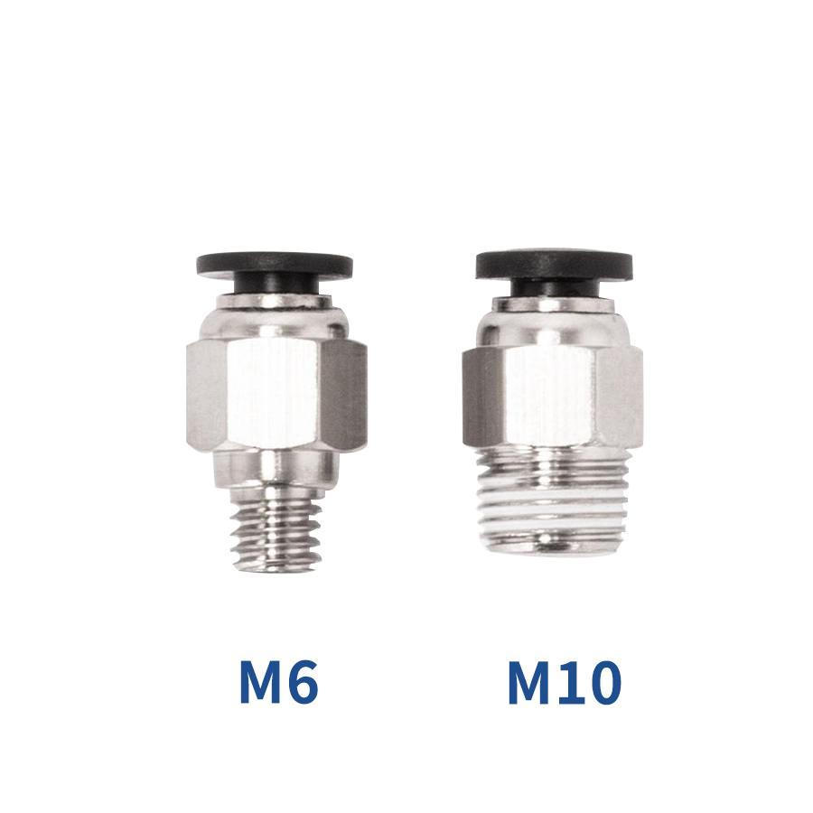 3D Printer Parts Pneumatic Connector - M6 and M10 (5 Pairs) - Tronxy 3D Printers Official Store