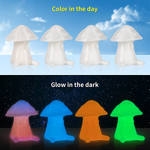 Glow PLA Filament 1.75 mm, TRONXY Glow in The Dark Filament with Multicolor, Blue, Green, Orange 3D Printer Filament Bundle, 250gx4 Pack