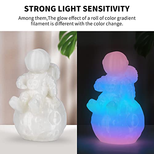 Glow PLA Filament 1.75 mm, TRONXY Glow in The Dark Filament with Multicolor, Blue, Green, Orange 3D Printer Filament Bundle, 250gx4 Pack