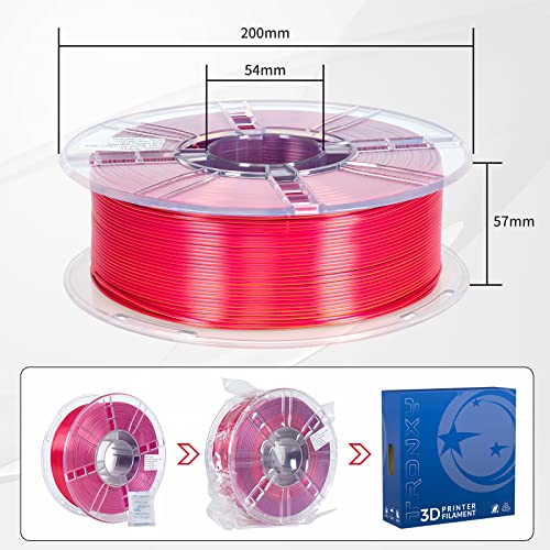 TRONXY 3D Printer Filament,Tri-Color Coextrusion PLA Filament 1.75mm ...