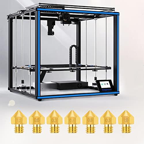 14 pcs MK8 Extruder Nozzle for 3D Printer TRONXY XY-2/XY-3 7 Different Size 0.2mm,0.3mm,0.4mm,0.5mm,0.6mm,0.8mm,1.0mm(Each Size 2pcs) - Tronxy 3D Printers Official Store
