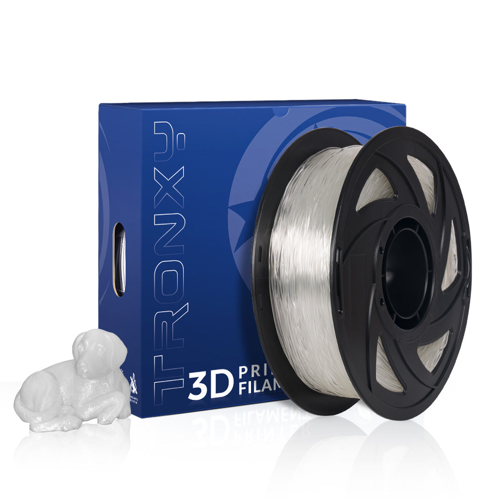 Filament d'imprimantes 3D en TPU transparent flexible 3D, 1,75 mm, TPU transparent de couleur