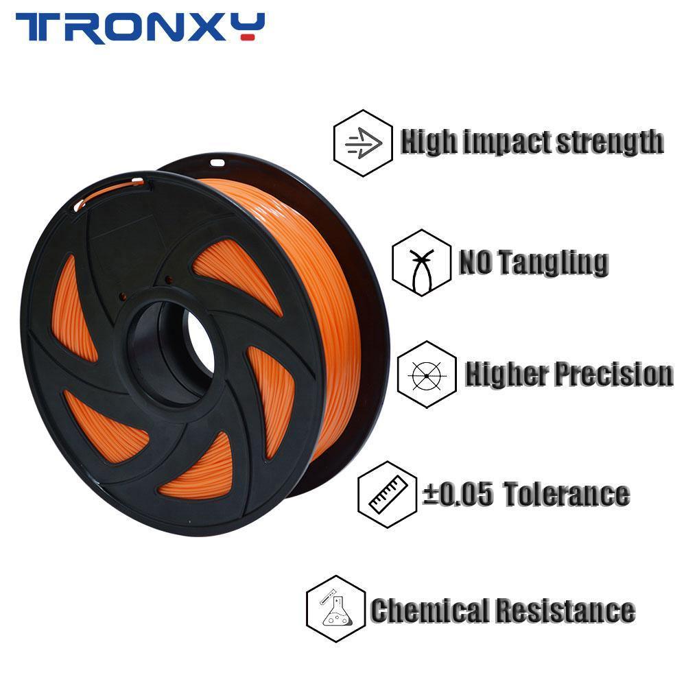 GIFT 3D Flexible Orange TPU Filament 1.75 mm, 2.2 LBS (1KG) - Tronxy 3D Printers Official Store