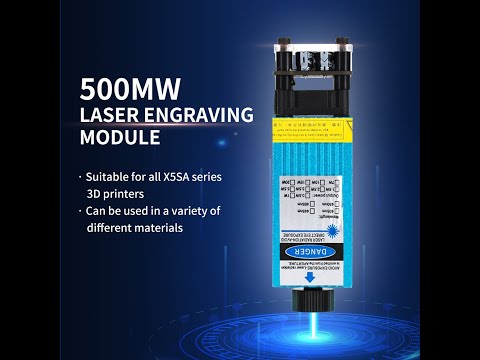 Tronxy 500nW Lasergravurmodul-Kits für 3D-Drucker der X5SA-Serie und der XY-2 PRO-Serie