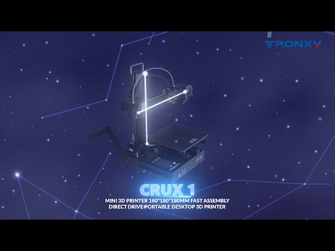 CRUX 1 Mini imprimante 3D 180*180*180mm Imprimante 3D de bureau portable à entraînement direct à assemblage rapide