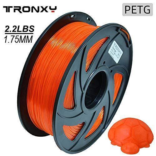 Tronxy 3D Printer PETG 3D Printing Filament 1.75mm, 1 KG (2.2lbs) Spoo –
