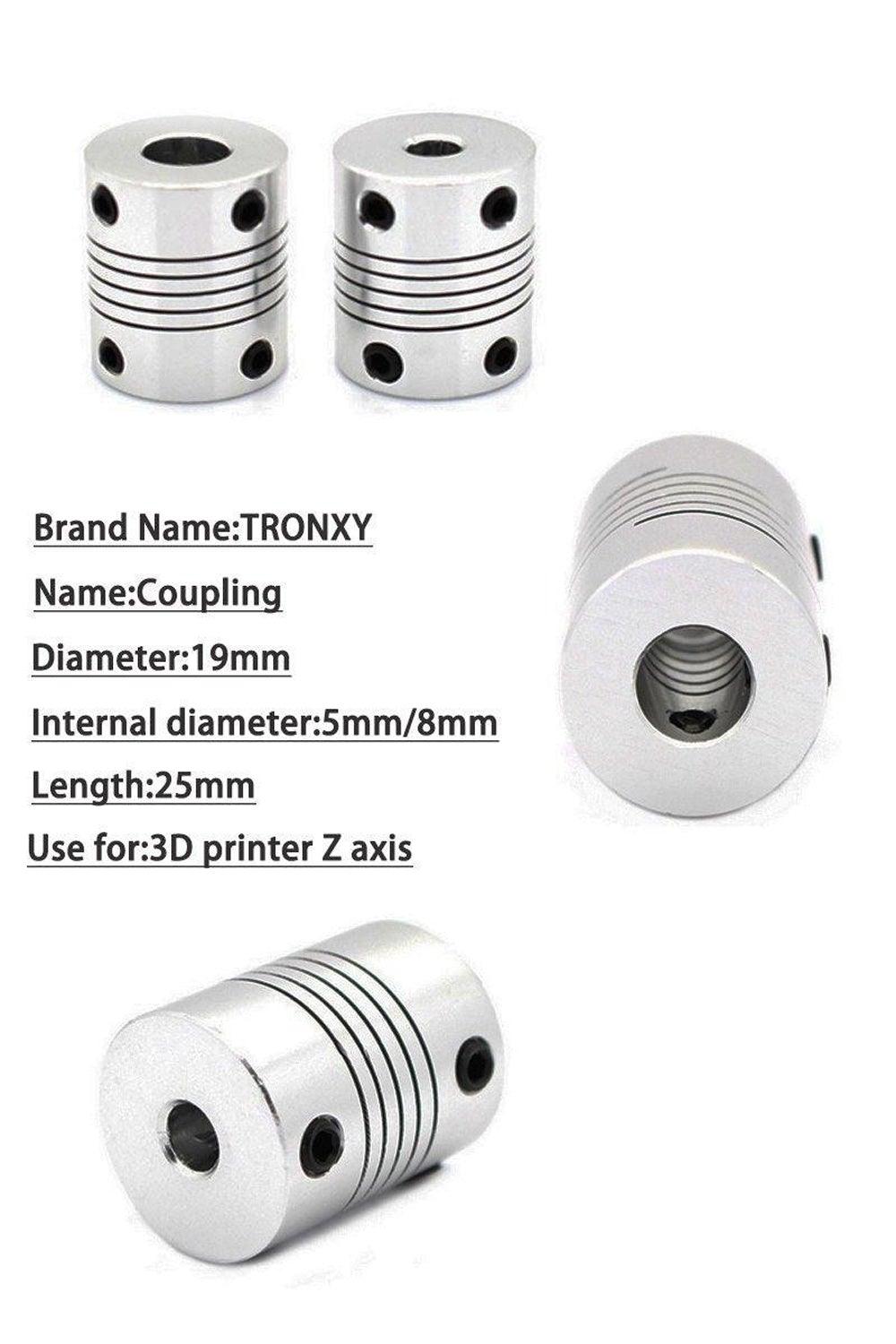 Tronxy Flexible Coupling Coupler Shaft For 3D Printer Stepper Motor Z Axis - Tronxy 3D Printers Official Store